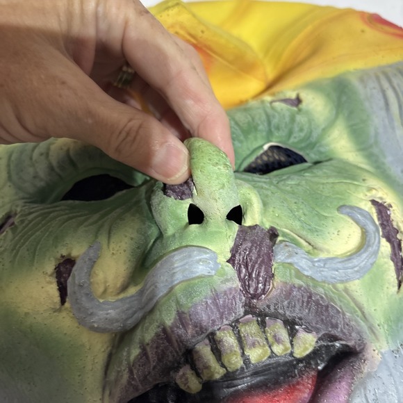 Rubies 1996 Halloween Mask Rare‎ Horror Cards Zombie King /Queen of Hearts Latex - Picture 11 of 11